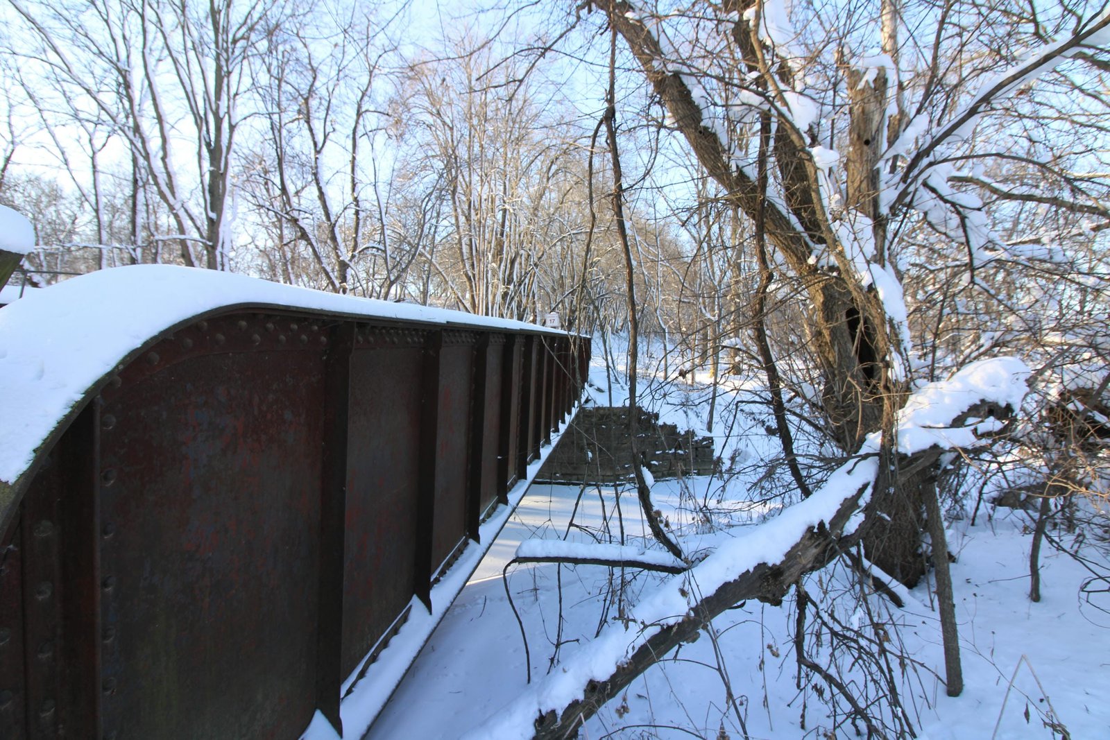 Looking west